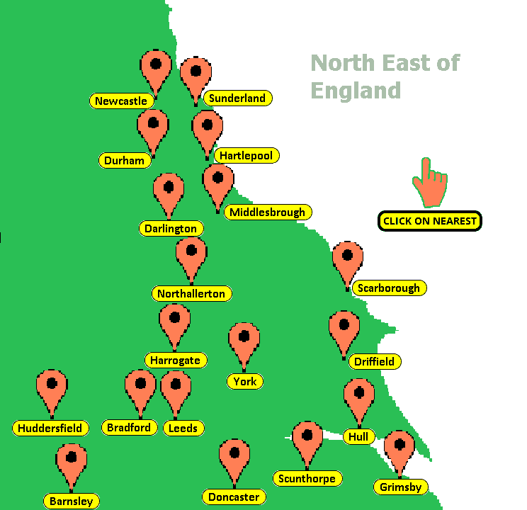 North East England Map